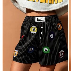 Dressed in LALA Lady Lala Luck Pinstripe Boxer Shorts